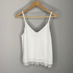 Abercrombie & Fitch Lace Hem Tank
